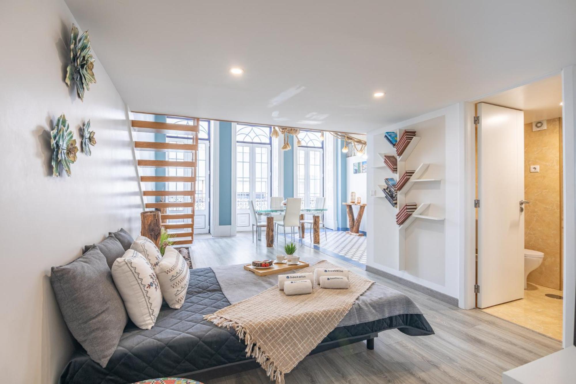 Apartamento Deluxe Spacious Flats W Mezzanine By Host Wise OOporto Habitación foto